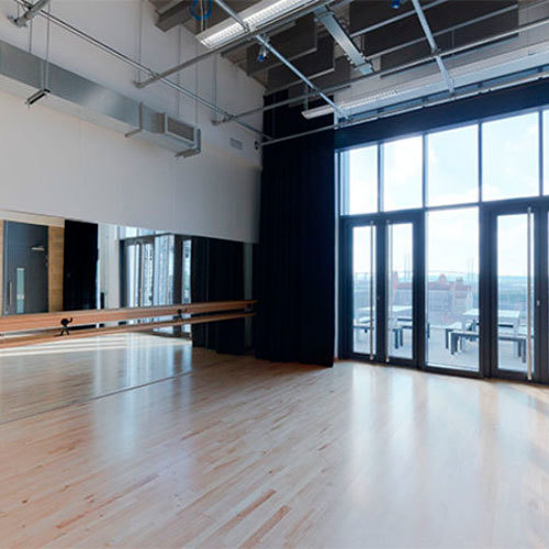 The dance studio