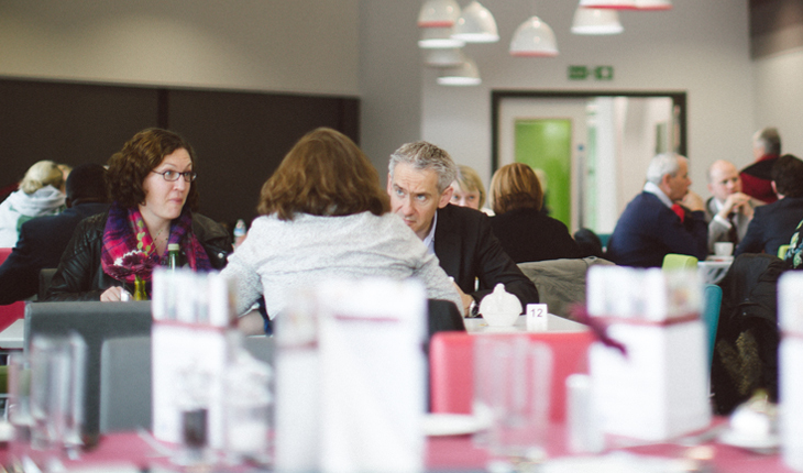 Diners chat at Waves restaurant in Thurrock